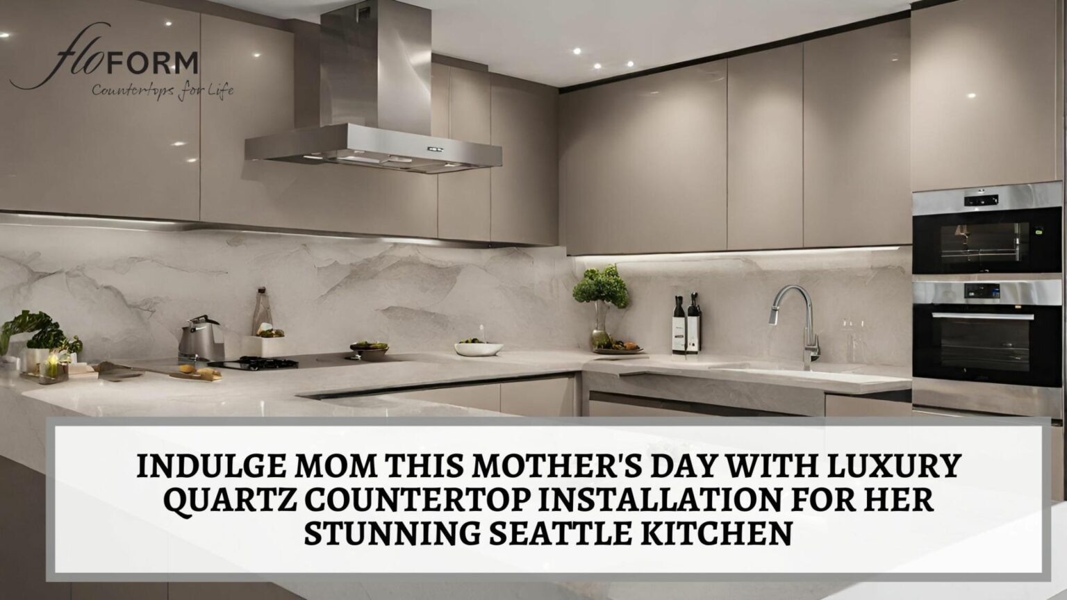 Quartz countertop installation in Seattle