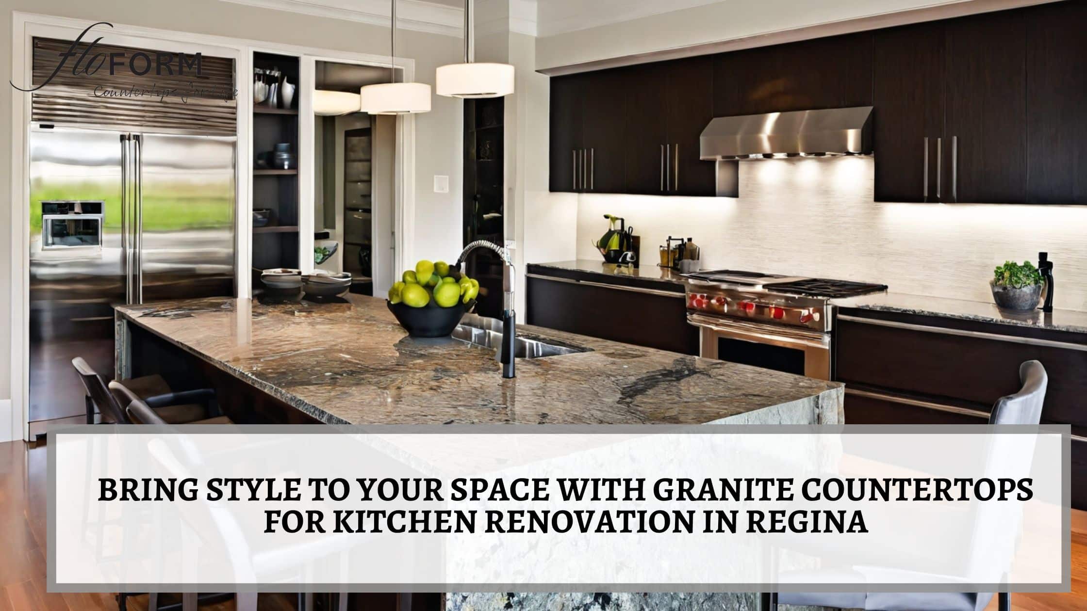 Granite countertops for kitchen renovation in Regina