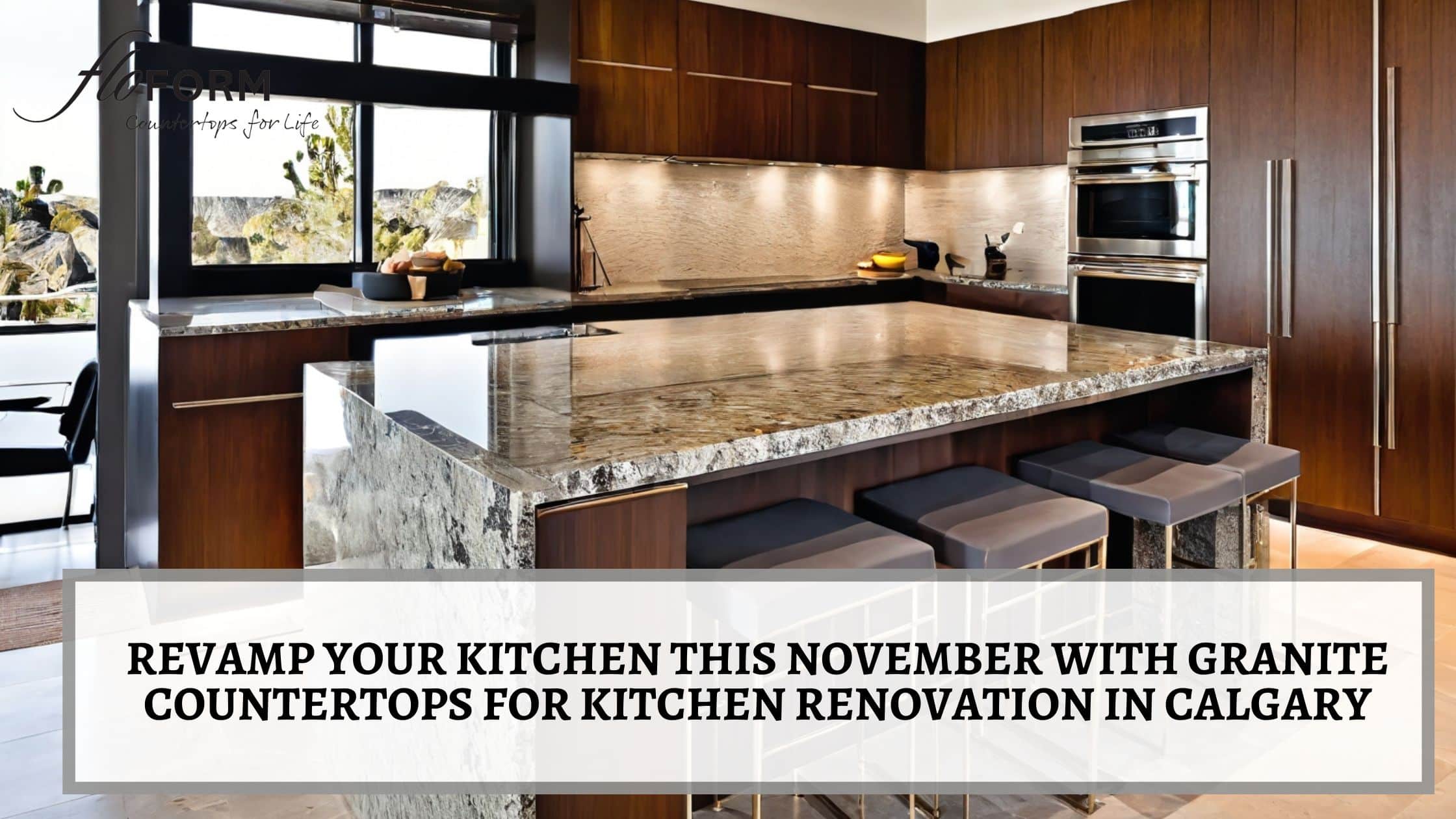 Granite countertops for kitchen renovation in Calgary