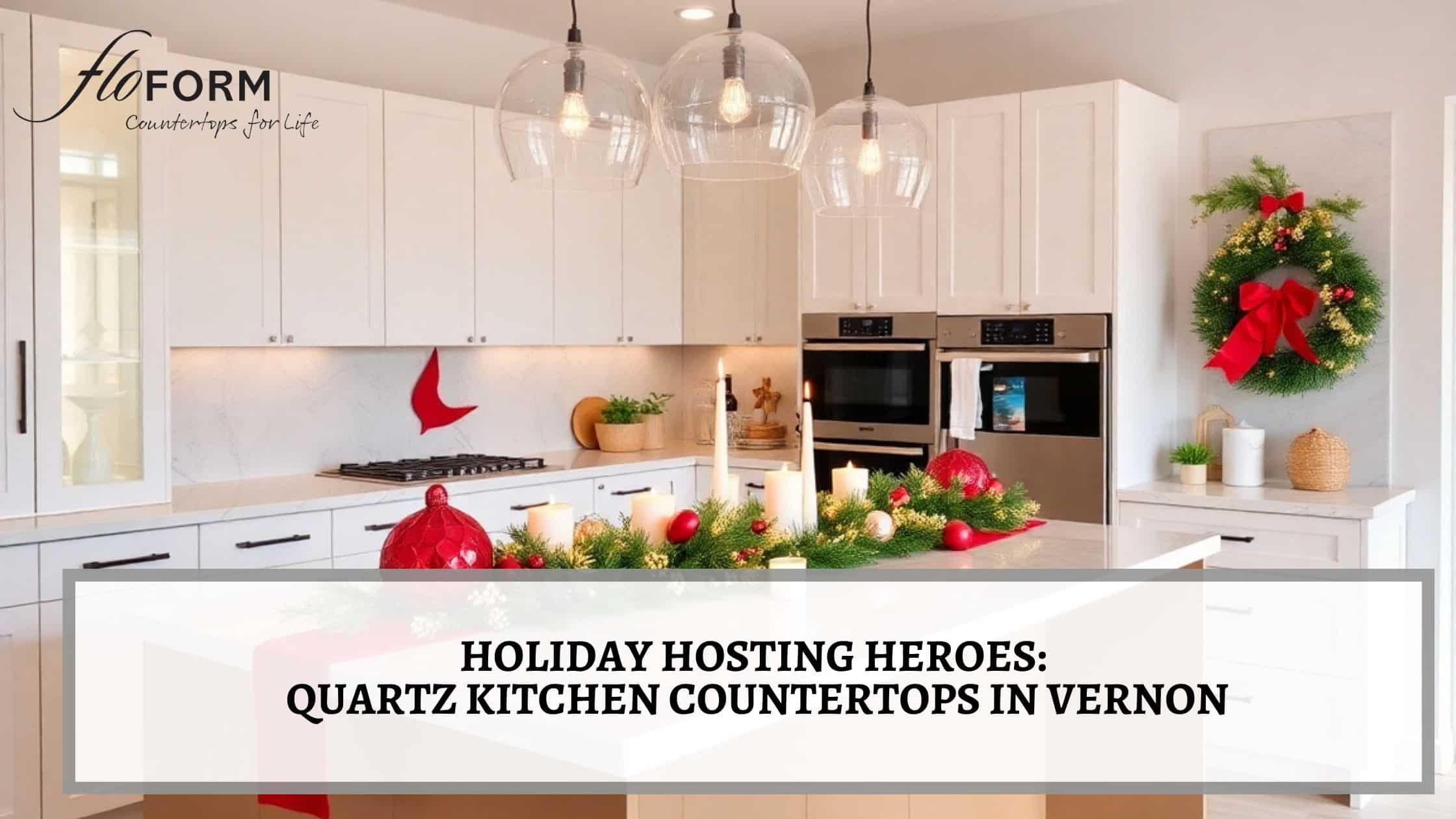 Quartz kitchen countertops in Vernon