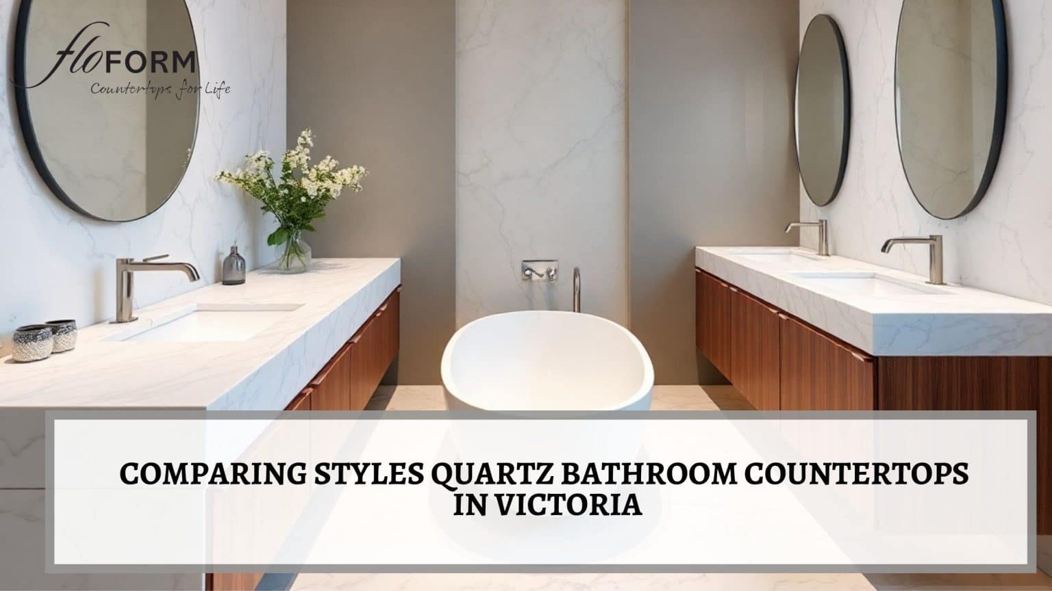 Quartz bathroom countertops in Regina