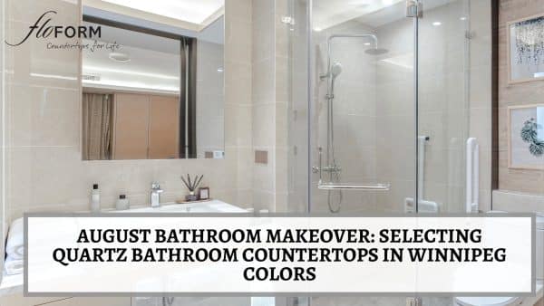 Quartz bathroom countertops in Winnipeg