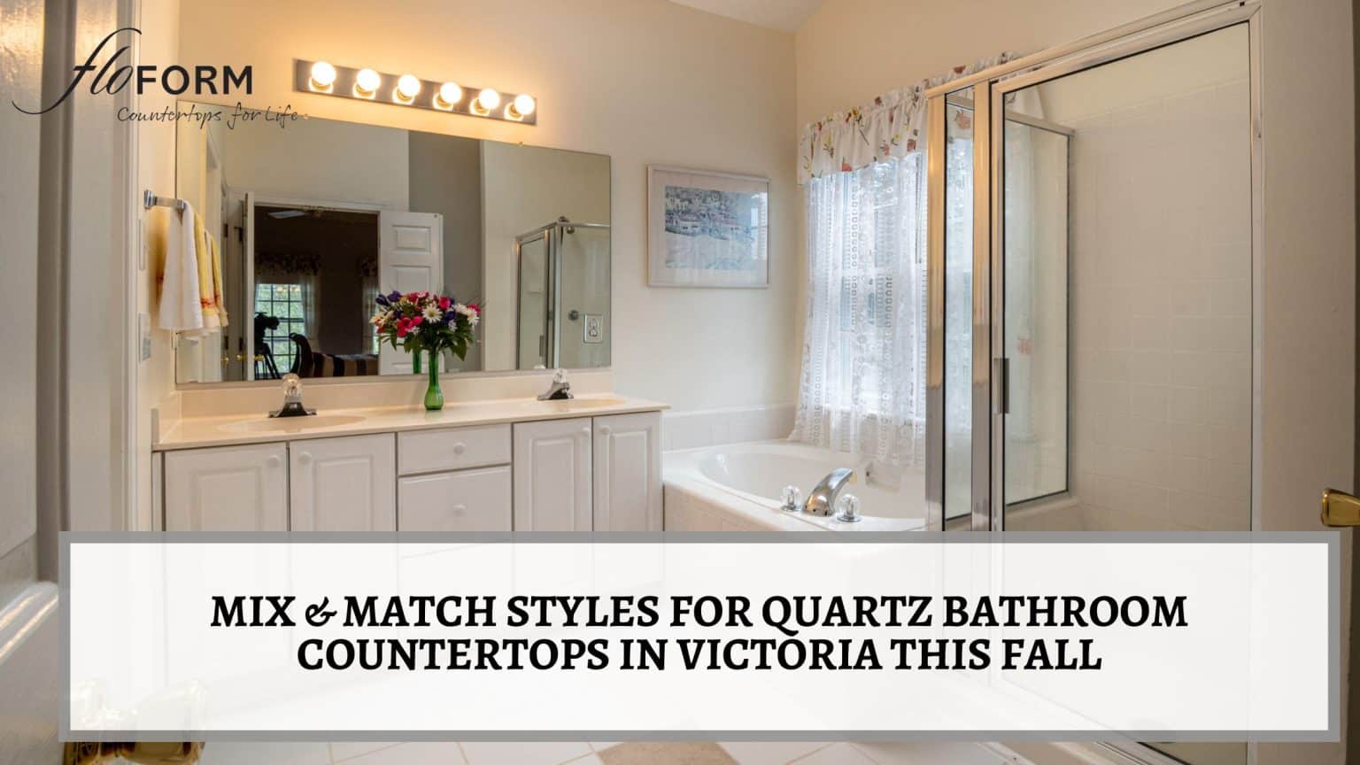 Quartz bathroom countertops in Victoria