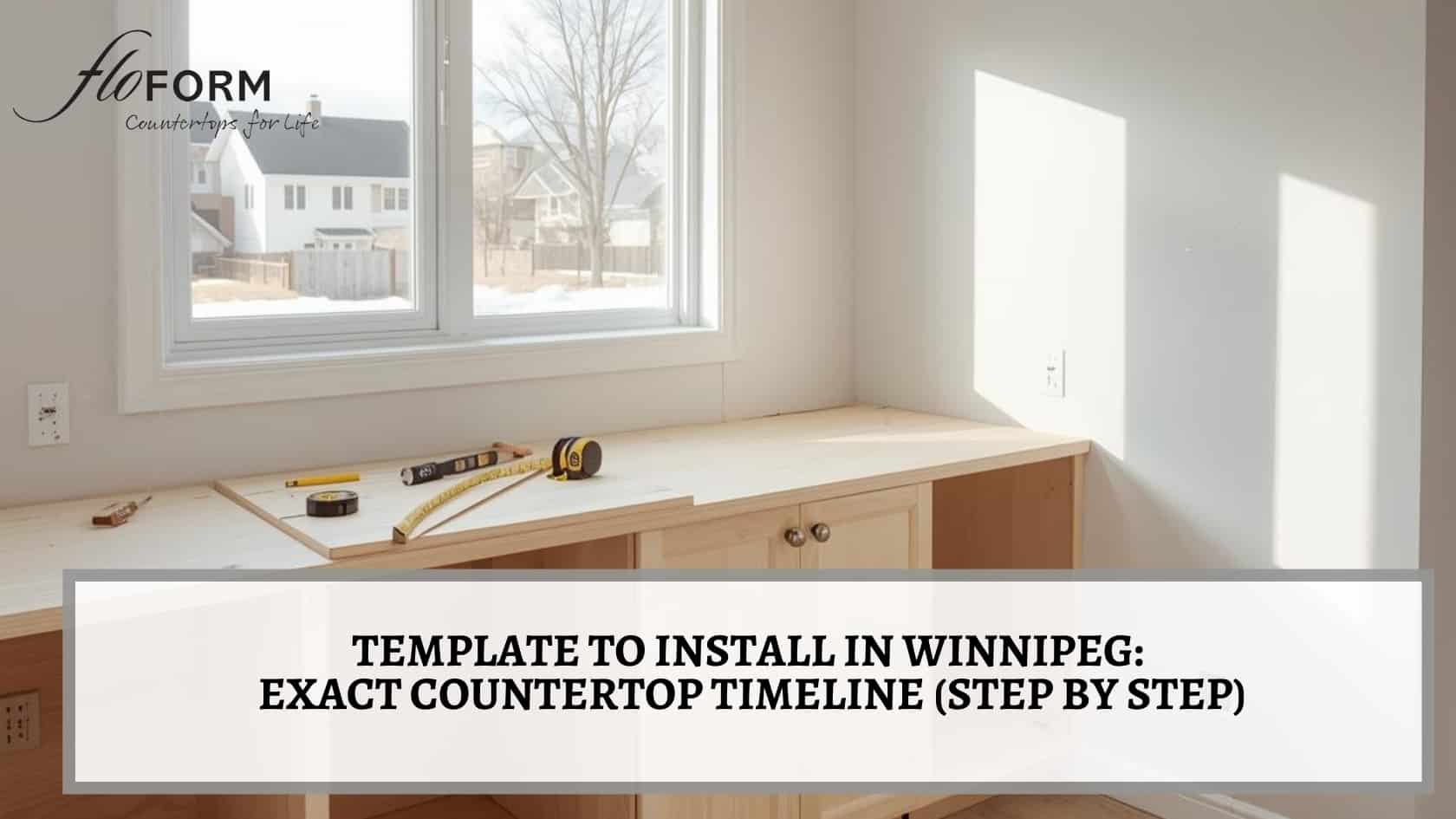countertop install timeline Winnipeg