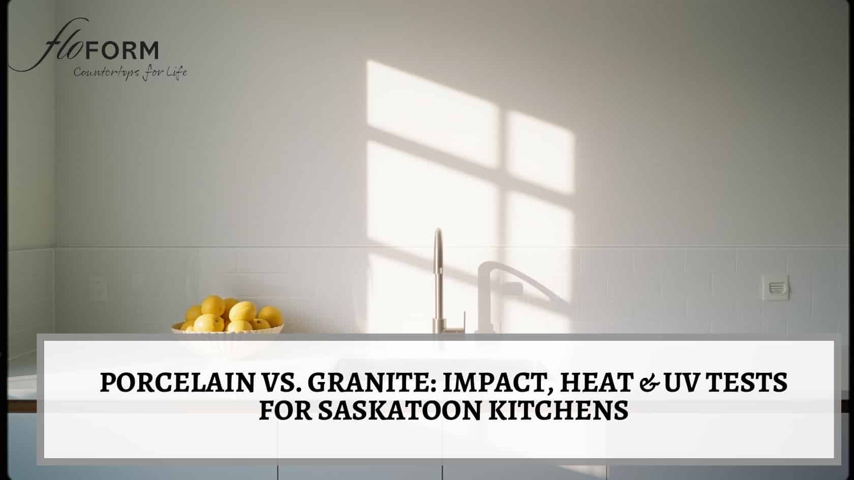 porcelain countertops vs granite Saskatoon