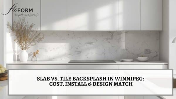 backsplash with countertops slab vs tile Winnipeg