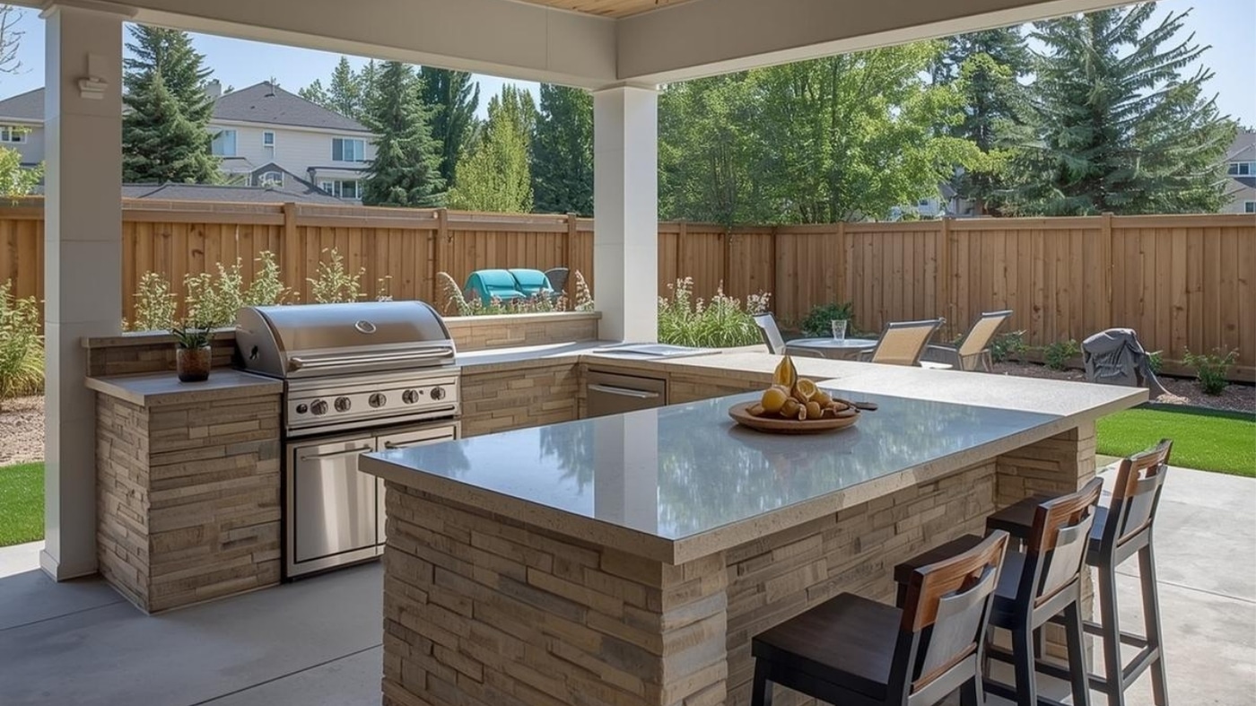 outdoor kitchen countertops Calgary