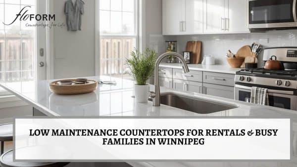 low maintenance countertops rentals families