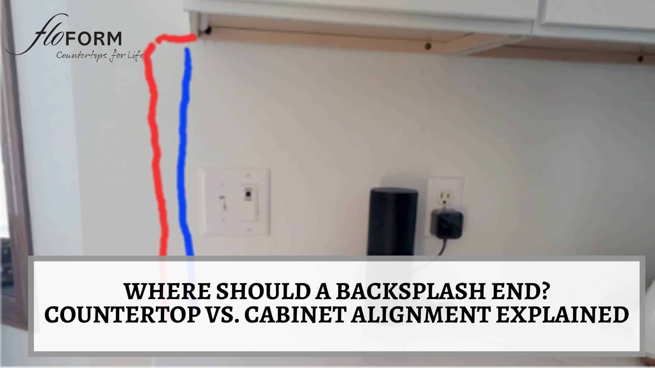 backsplash alignment