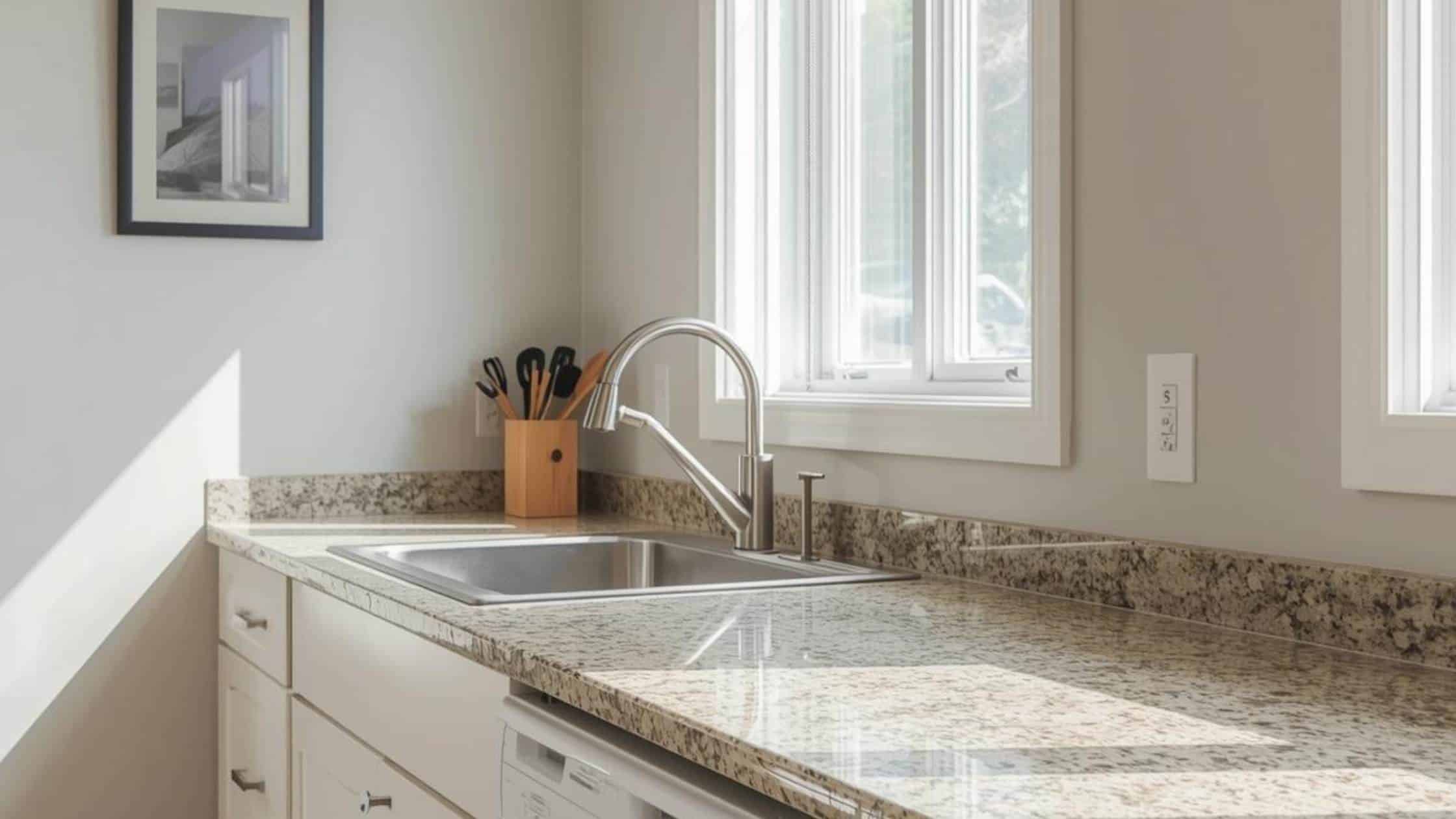 low maintenance countertops rentals families