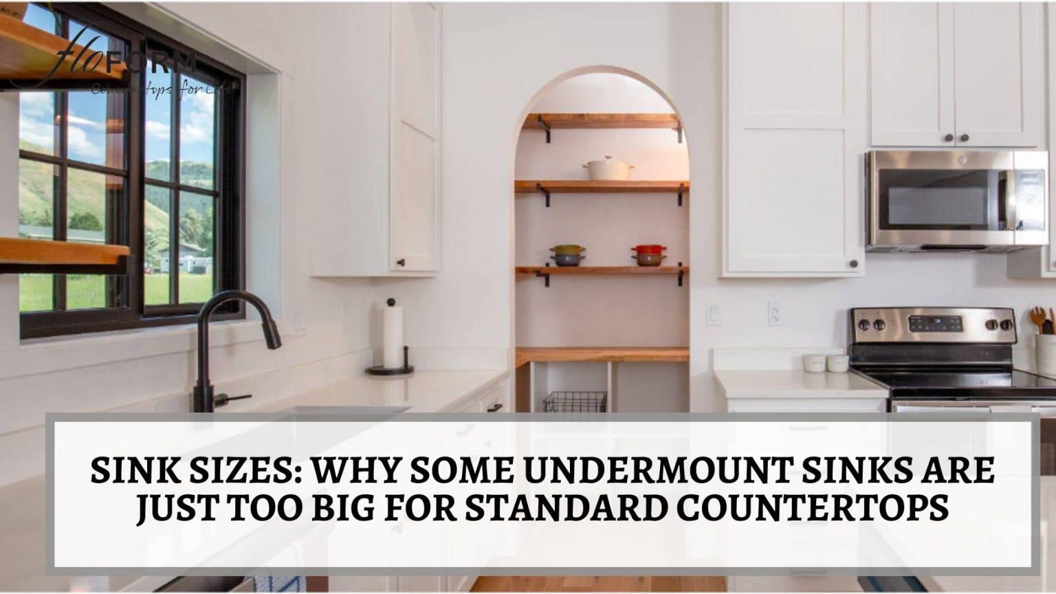 undermount sink size